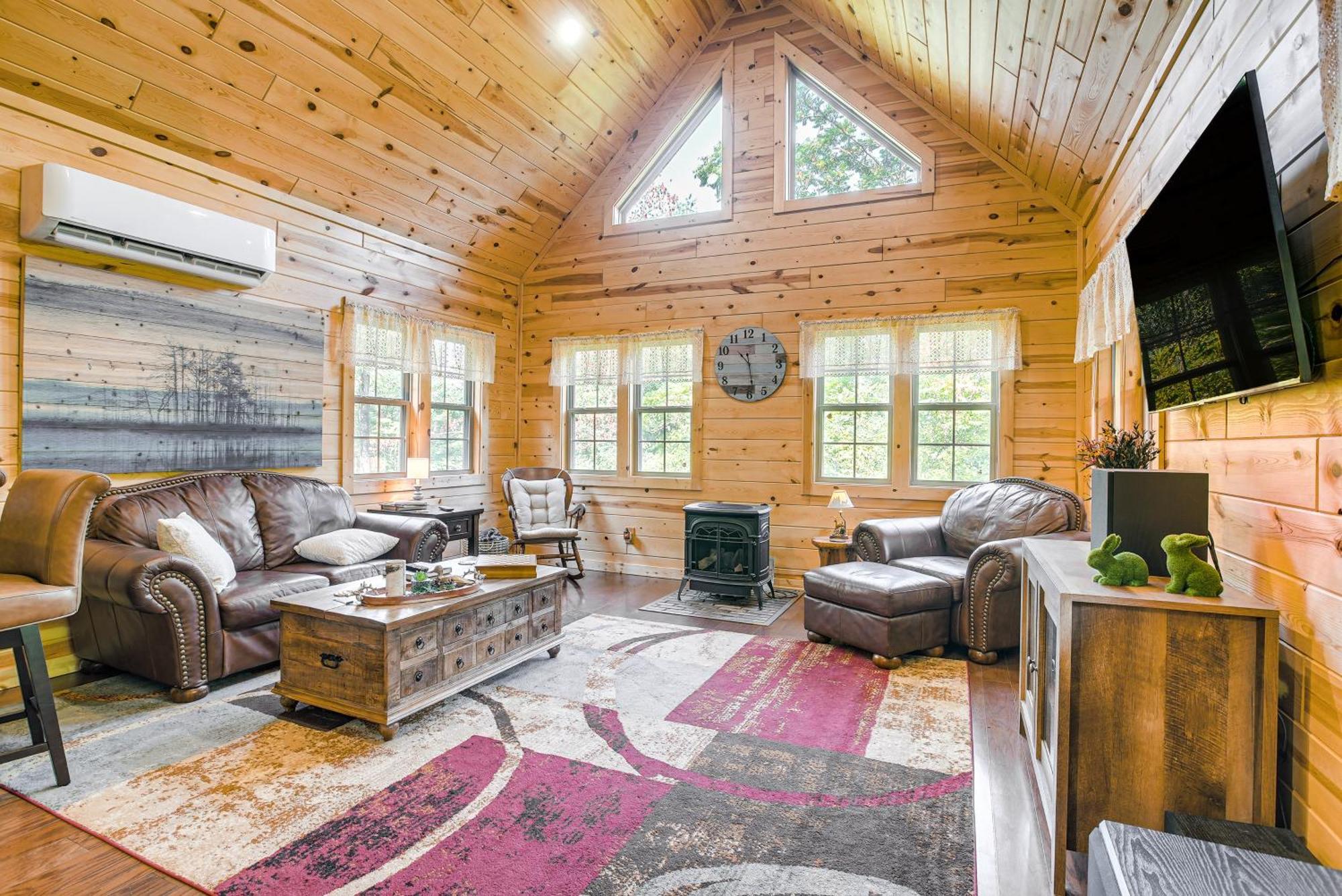 Idyllic Cabin In The Heart Of Hocking Hills Rockbridge Exteriör bild