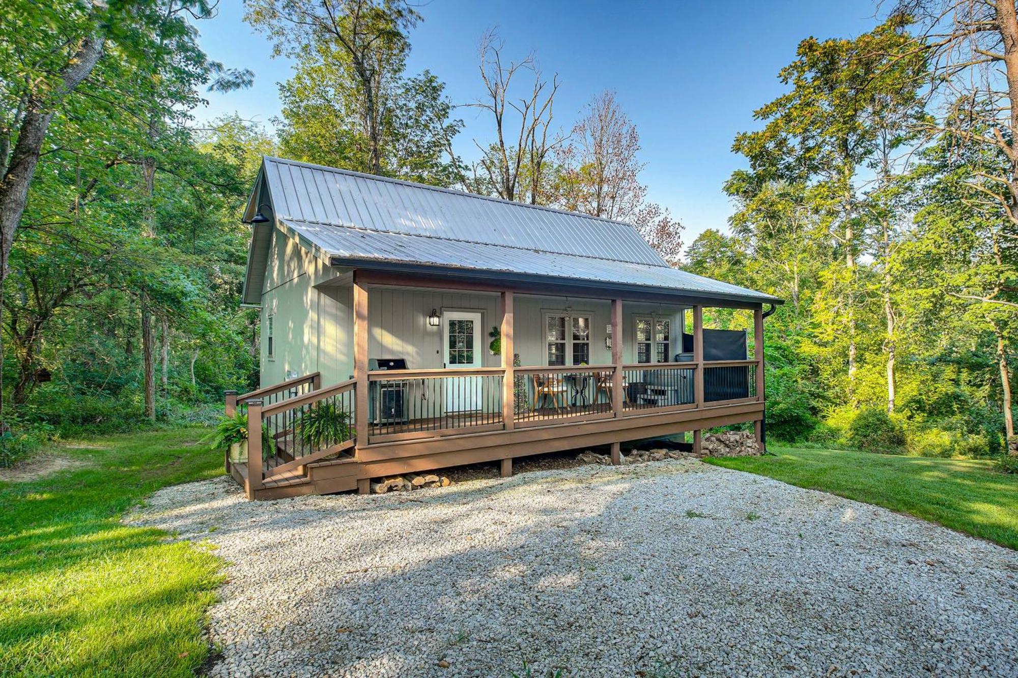 Idyllic Cabin In The Heart Of Hocking Hills Rockbridge Exteriör bild